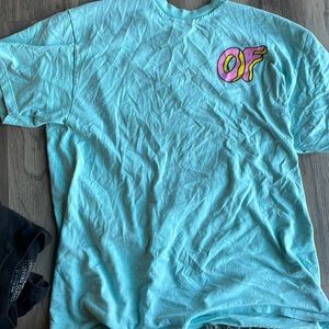 Blue odd future shirt, size large, barley worn, good condition, 100% cotton